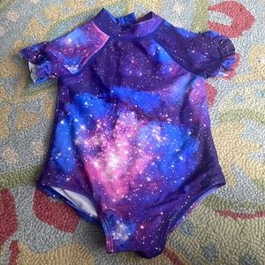 Janie and Jack rash guard 1 piece swimsuit 18-24 months